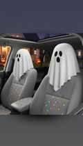 Sheet Ghost Car Headrest Covers