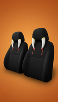 Vampire Fang Headrest Cover